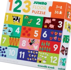Crocodile Creek - Puzzle Jumbo 36pcs - Barnyard 123