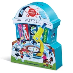 Crocodile Creek - Shaped Puzzle 48pcs - Day At The Museum Science