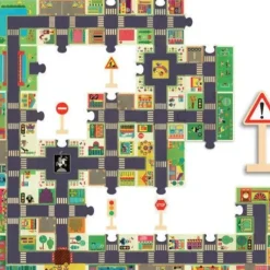 Djeco - Puzzle Giant City Road 24pc Giant Pop To Play