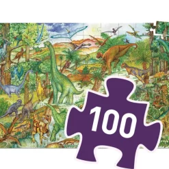 Djeco - Puzzle Observation 100pcs - Dinosaurs