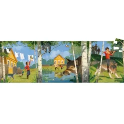 Djeco - Puzzle Silhouette 50pcs - Peter & The Wolf