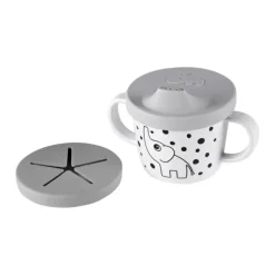 Done By Deer - Spout/Snack Cup - Grey