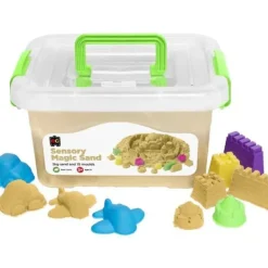 EC - Sensory Magic Sand With Moulds 2Kg Tub Natural