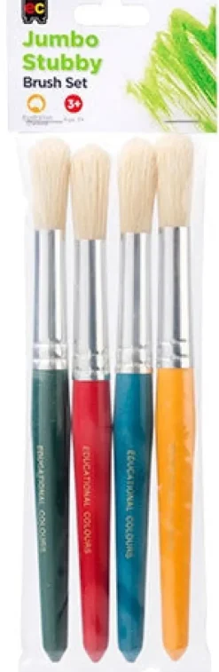 Edvantage - Jumbo Stubby Brush Pack Of 4