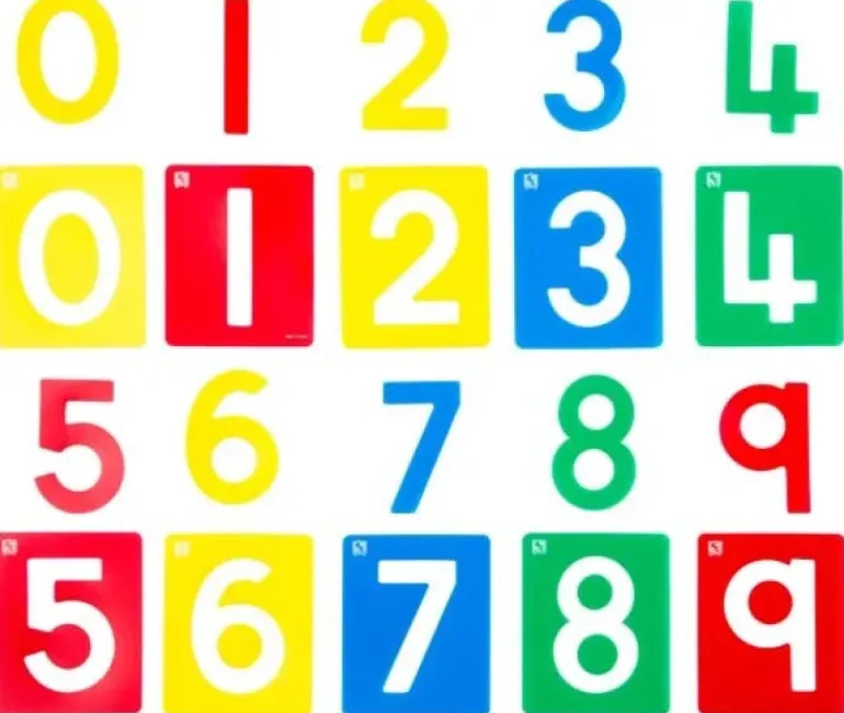 Edvantage - Numbers Stencil Set - Large