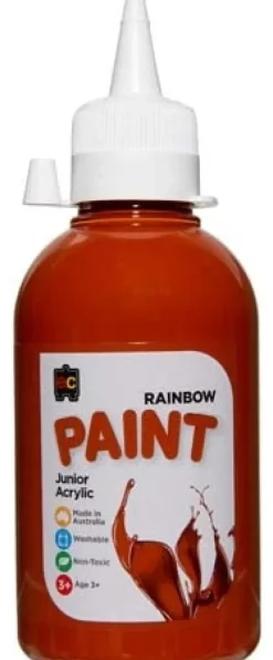 Edvantage - Rainbow Paints 250ml - Burnt Sienna