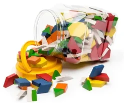 Edvantage - Wooden Pattern Blocks - Jar of 250