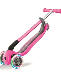 Globber - Primo Foldable with LIGHTS Scooter - Pink