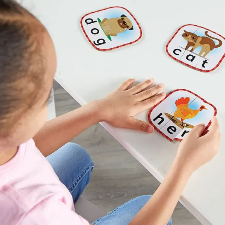Learning Resources - 3-Letter Word Puzzle Cards