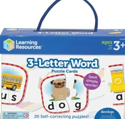 Learning Resources - 3-Letter Word Puzzle Cards