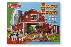 Melissa & Doug - Shaped Floor Puzzle - Busy Barn
