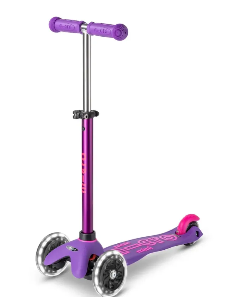 Micro - Mini Deluxe LED Scooter Purple & Pink
