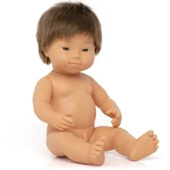 Miniland - Doll 38cm Caucasian Boy Down Syndrome In Bag