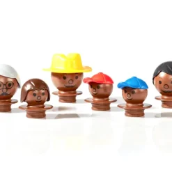 Mobilo - Mixed Dark Brown Figures 6 Pack