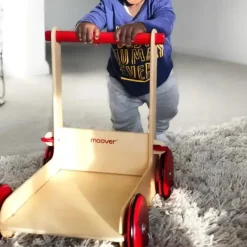 Moover - Wooden Baby Walker - Red