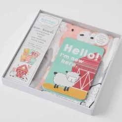 Pilbeam - Farm Animals Milestone Muslin Set