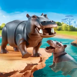 Playmobil - Hippo With Calf (70354)