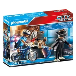 Playmobil - Police Bicycle With Thief (70573)