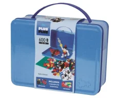 Plus Plus Puzzles - Suitcase Basic Metal - Blue - 600 Pcs