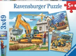 Ravensburger - 3 x 49Pc Construction Vehicle Puzzle