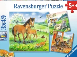 Ravensburger - 3 x 49Pc Cuddle Time Puzzle