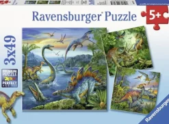 Ravensburger - 3 x 49Pc Dinosaur Fascination Puzzle