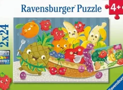 Ravensburger - 2 x 24Pc Fruit & Veggie Fun Puzzle