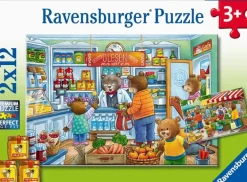 Ravensburger - 2 x 12Pc Lets Go Shopping Puzzle