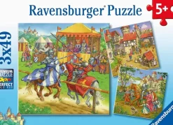 Ravensburger - 3 x 49Pc Life Of The Knight Puzzle
