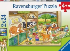 Ravensburger - 2 x 24Pc Merry Country Life Puzzle