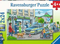 Ravensburger - 2 x 24Pc Police at Work Puzzle