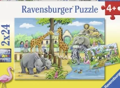 Ravensburger - 2 x 24Pc Welcome to the Zoo Puzzle