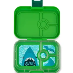 Yumbox - Bento Panino 4 Compartment Green Shark