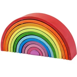 BIGJIGS - Wooden Stacking Rainbow Large
