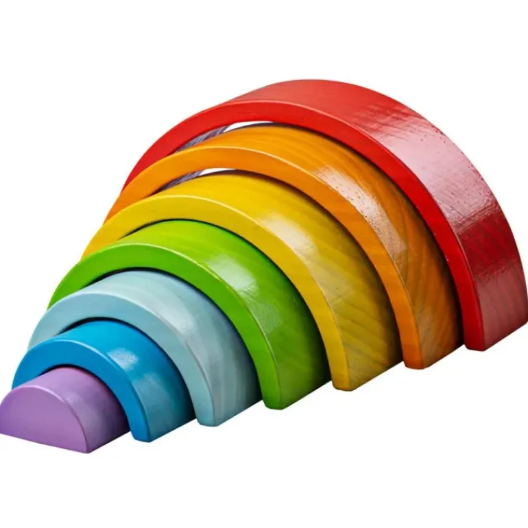 BIGJIGS - Wooden Stacking Rainbow Small