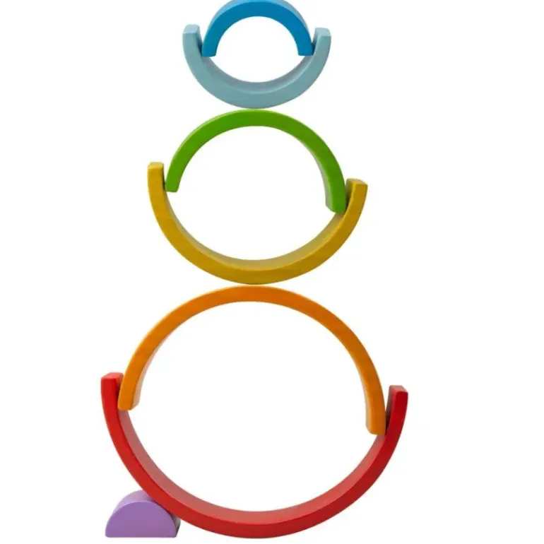BIGJIGS - Wooden Stacking Rainbow Small