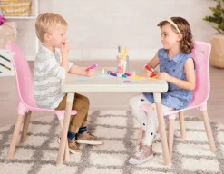 B. toys – Kid Century Modern: Table & Chair Set - Pink