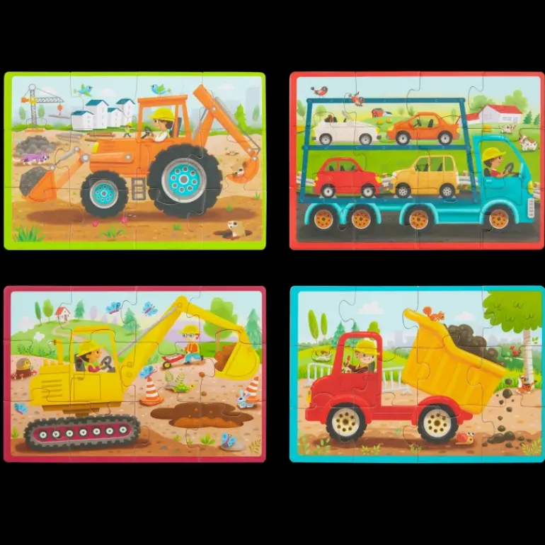 B. toys – Pack o' Puzzles - Trucks