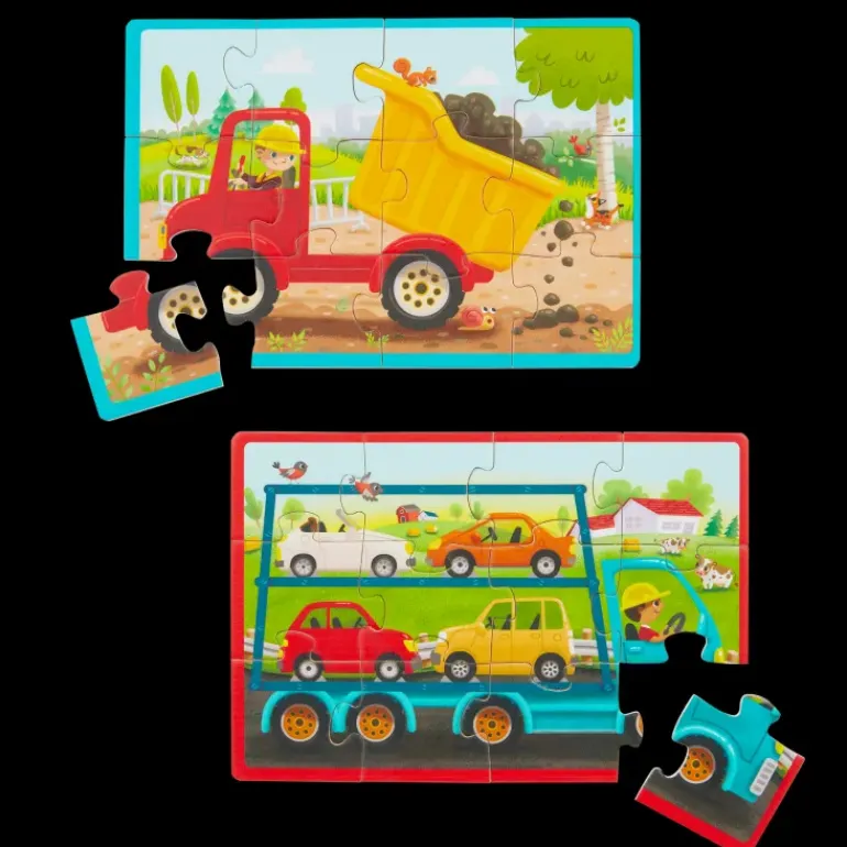 B. toys – Pack o' Puzzles - Trucks