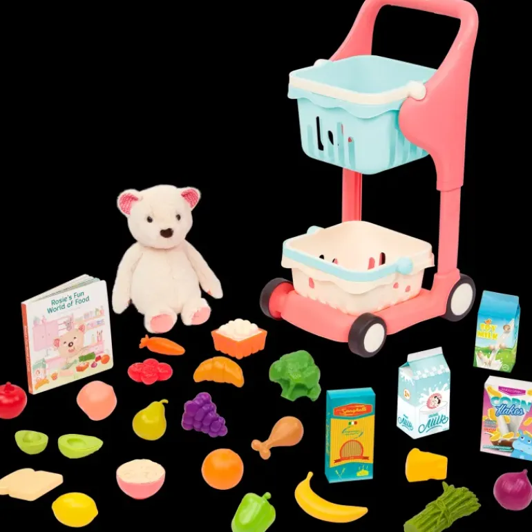 B. toys – Shop & Glow Toy Cart - Plush & Book