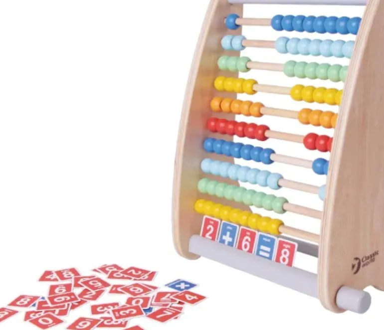 Classic World - Abacus Ball Frame with Counting Card
