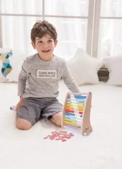Classic World - Abacus Ball Frame with Counting Card