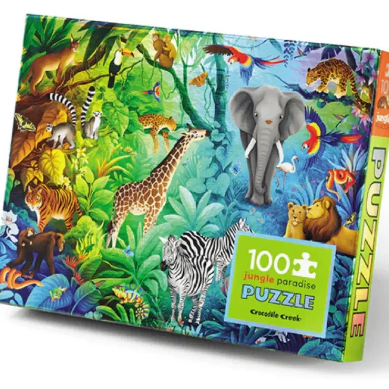 Crocodile Creek - Holographic Puzzle 100pc Jungle Paradise