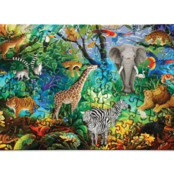 Crocodile Creek - Holographic Puzzle 100pc Jungle Paradise