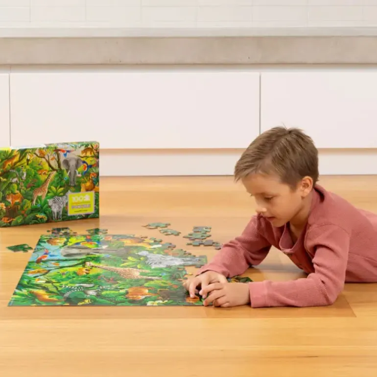 Crocodile Creek - Holographic Puzzle 100pc Jungle Paradise