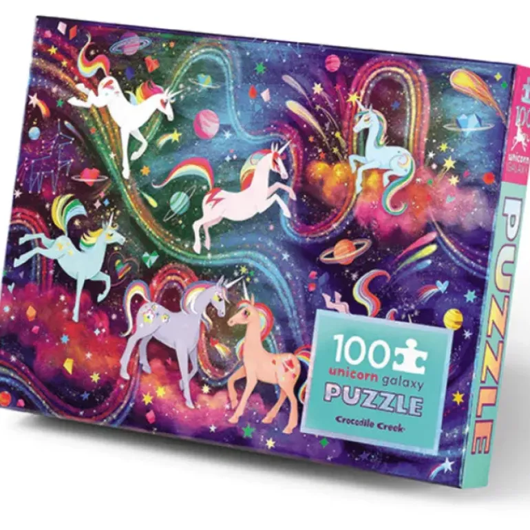 Crocodile Creek - Holographic Unicorn Galaxy Puzzle 100pc