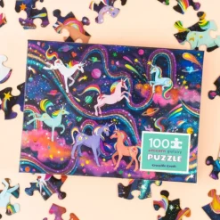 Crocodile Creek - Holographic Unicorn Galaxy Puzzle 100pc