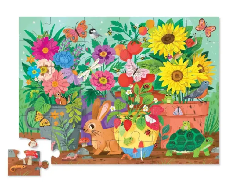 Crocodile Creek - Puzzle Floor 36pcs - Garden Friends