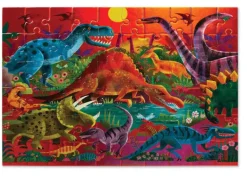 Crocodile Creek - Puzzle Foil 60pcs Dazzling Dinosaurs