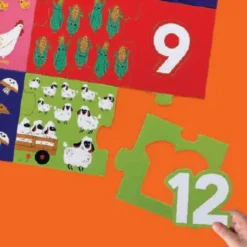 Crocodile Creek - Puzzle Jumbo 36pcs - Barnyard 123